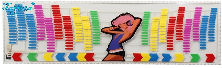 90*25 см Танцующая девочка вспышка автомобильный стикер музыкальный ритм