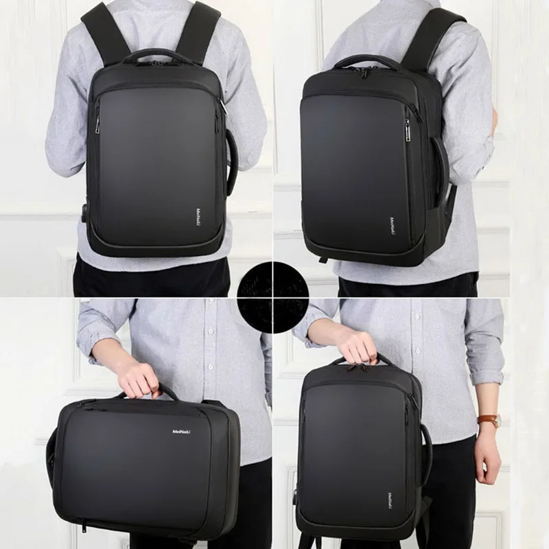 HEFLASHOR Рюкзак Для Ноутбука Мужской рюкзак бизнес ноутбук Mochila водонепроницаемый рюкзак usb зарядка сумки Дорожная сумка