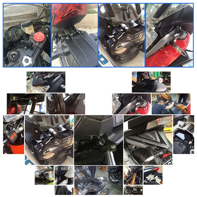 

Motorcycle Driving Recorder Front Rear Dual Lens 1080P Waterproof for Outdoor GK99