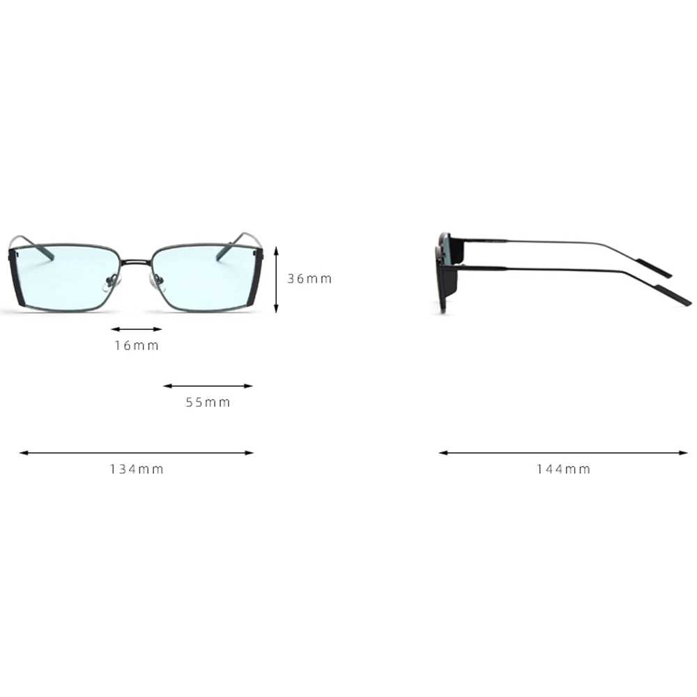 

Peekaboo women square sunglasses for men uv400 metal frame ladies sun glasses vintage male 2022 trendy high quality green yellow