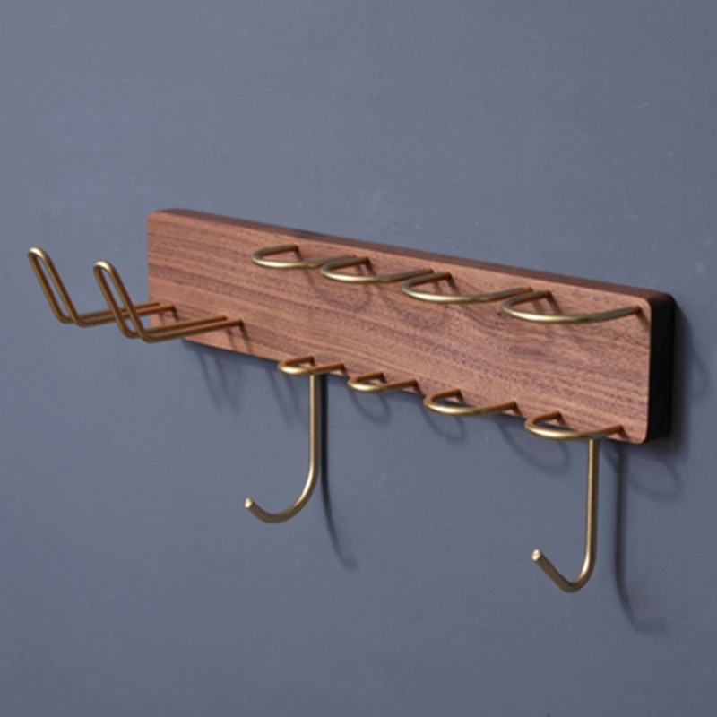 Держатель для сушилки волос деревянный настенный Многофункциональный железные