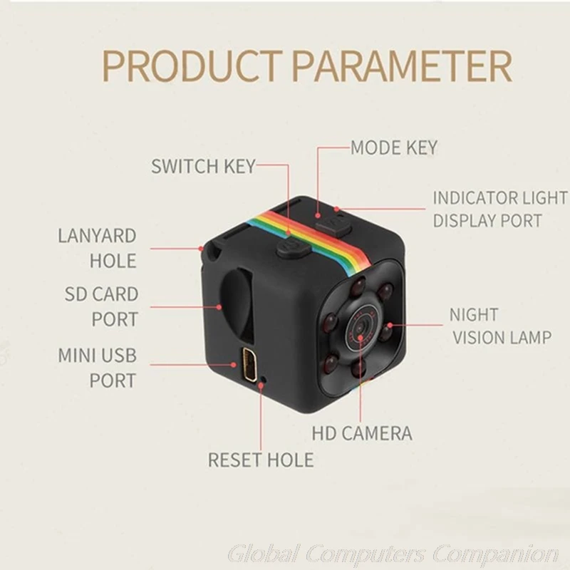 

SQ11 1080P MiniCamera Sport DV Infrared Night Vision Camera Car DV Digital Video