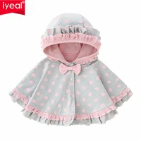 iyeal princess baby girls fall winter cardigan cloak jacket kids toddler long sleeve warm outerwear coat girl clothes for 1 4 t