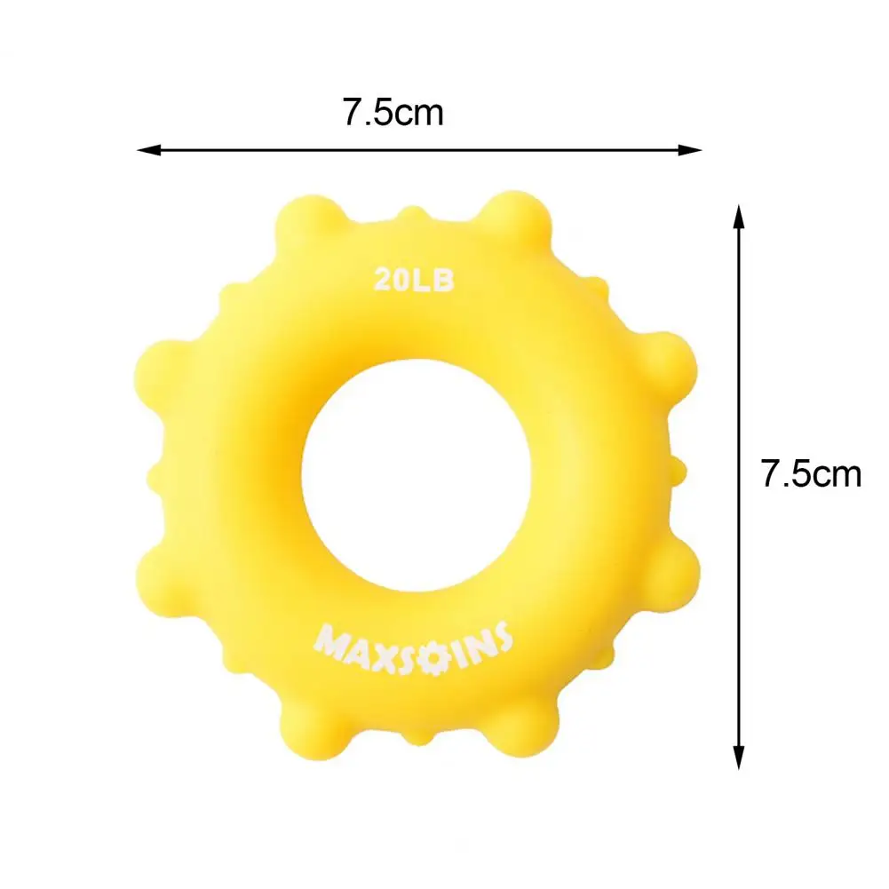 

Trainer Hand Grip Ring Silicone High Elasticity Bump Design Recovery Training Hand Acupuncture Point Activation Exerciser Ring