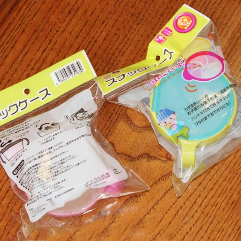 Пластиковая снэк ловушка для маленьких детей с двойной ручкой баночка миска