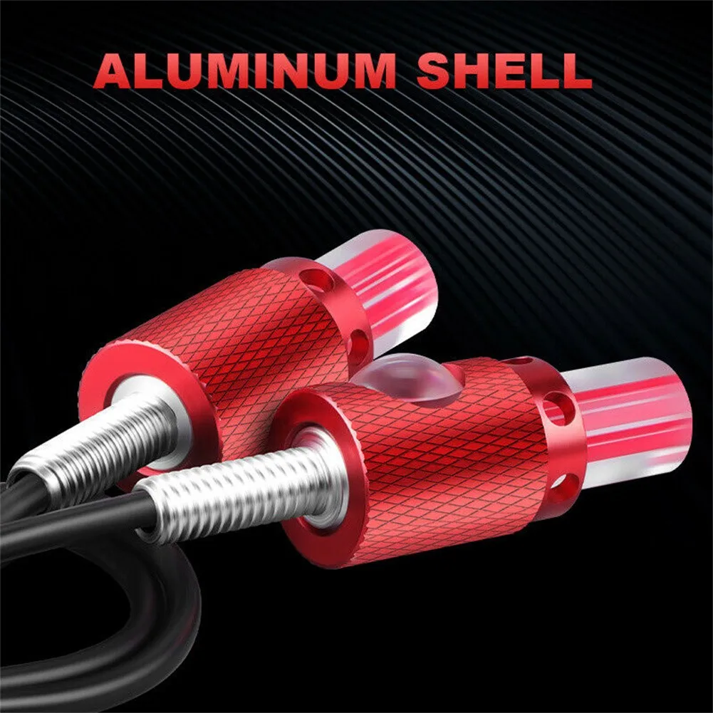 

2X M6 Car License Plate White Lamp Red LED Screw Car Light Motorcycle Bulb Bolt High Quality Car Lights License Plate Lights
