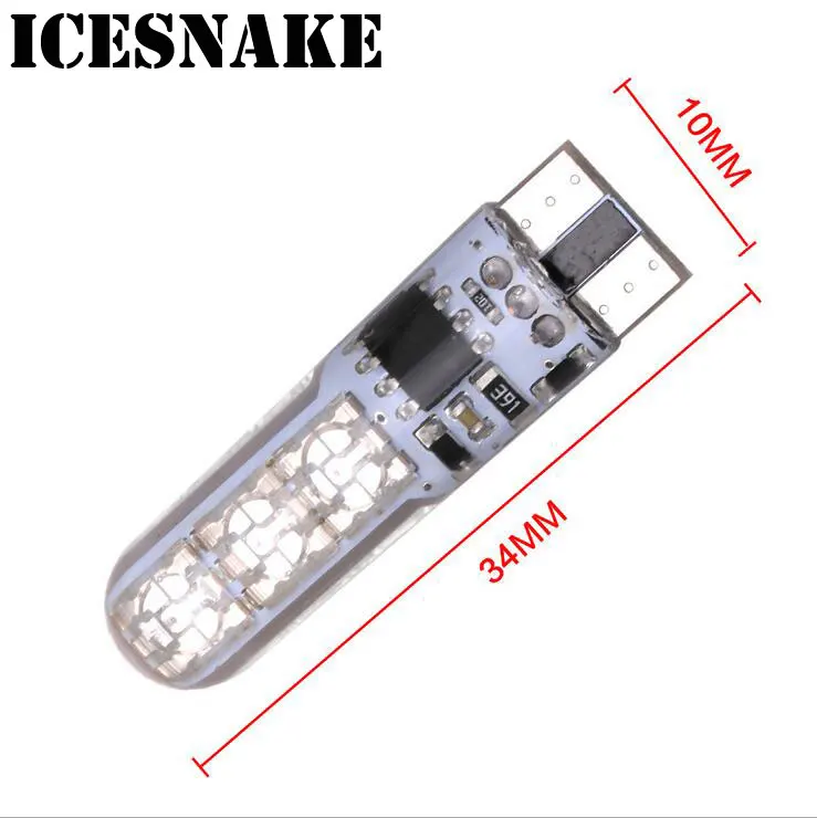 Icesnake автомобильный RGB 12 В T10 светодиодный RGB-5050 6 SMD внутренний декоративсветильник