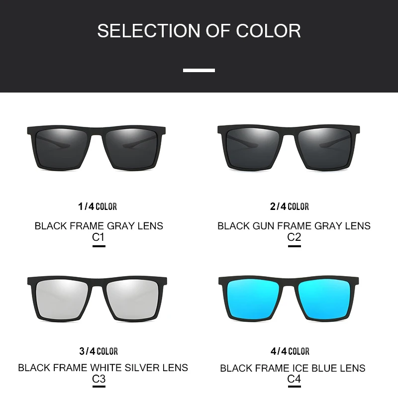 

Square Men Fashion Pilot Sun Glasses Driving Eyewear Travel SunGlasses Polarized Sunglasses For Men Alloy Glasses Oculos De Sol
