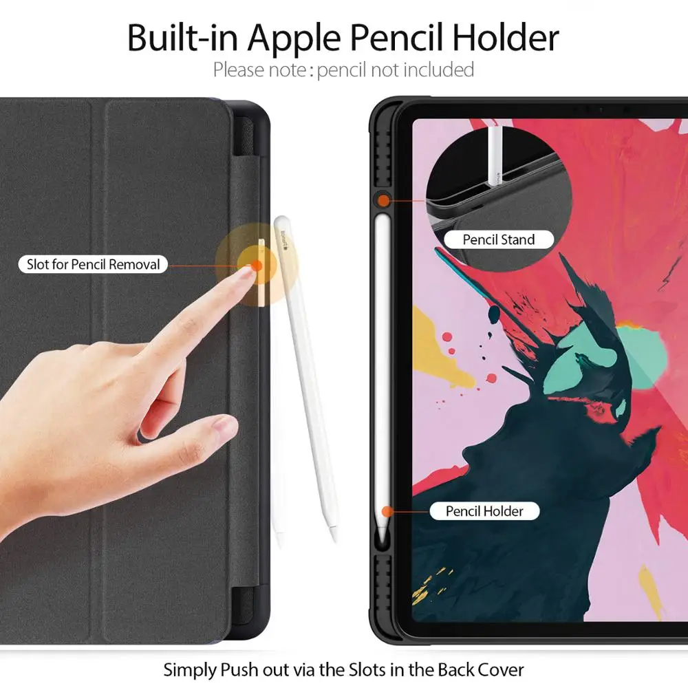 DUX DUCIS умный чехол для Apple iPad Pro 12 9 2020 откидная Складная подставка Магнитный