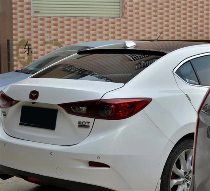Спойлер на крышу для Mazda 3 Автомобильный задний спойлер из АБС-материала праймер