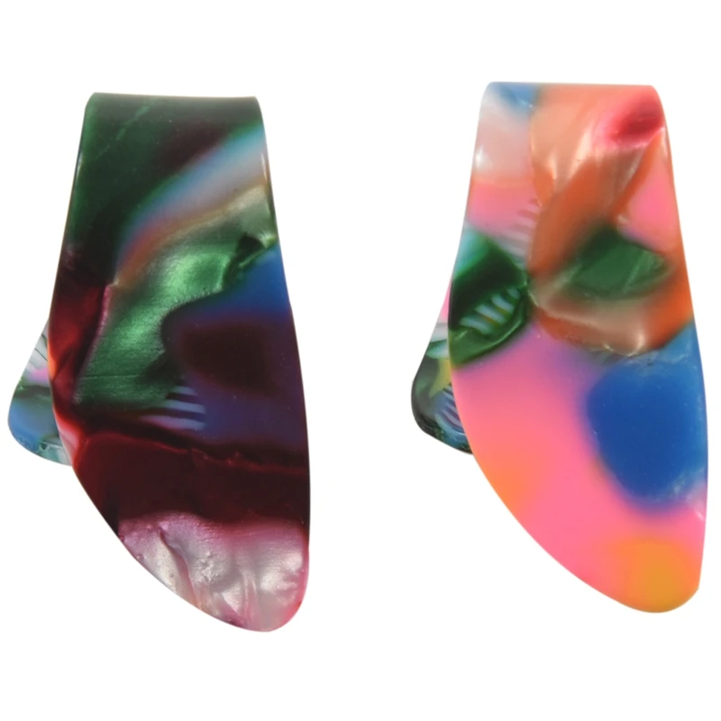 2 шт. пальца Гитары выбирает медиаторы целлулоид аксессуары Ran Цвета|Детали и для