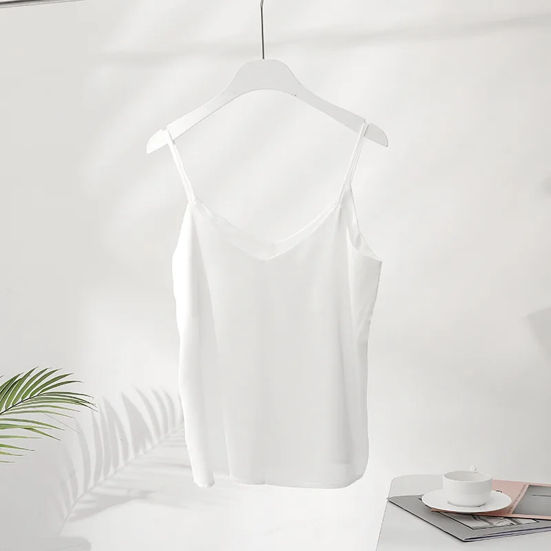 Новинка 2020 супермягкая Майка без следов с V-образным вырезом женский летний