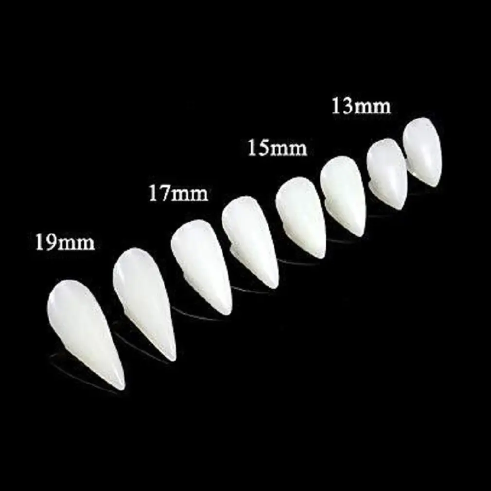 2 шт. Косплей Хэллоуин протезы зомби зубы вампира стандартные клыки оборотеня