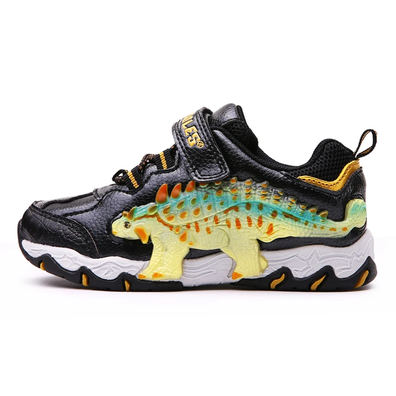Кроссовки для мальчиков DINOSKULLS светящиеся кроссовки с большим динозавром