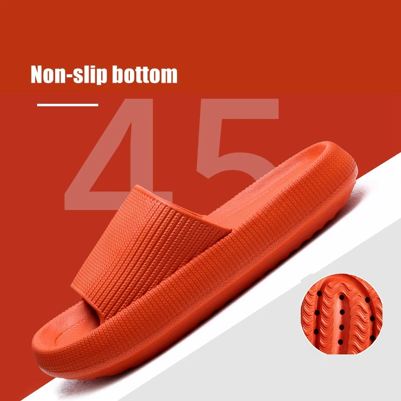 Sandalias antideslizantes gruesas universales de secado r&aacute;pido, Zapatillas de casa de suela gruesa, calzado de ba&ntilde;o, Sandalia de playa de verano-3