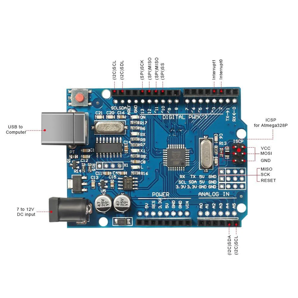 Стартовый набор RFID для Arduino UNO R3 обучающий комплект в розничной коробке |