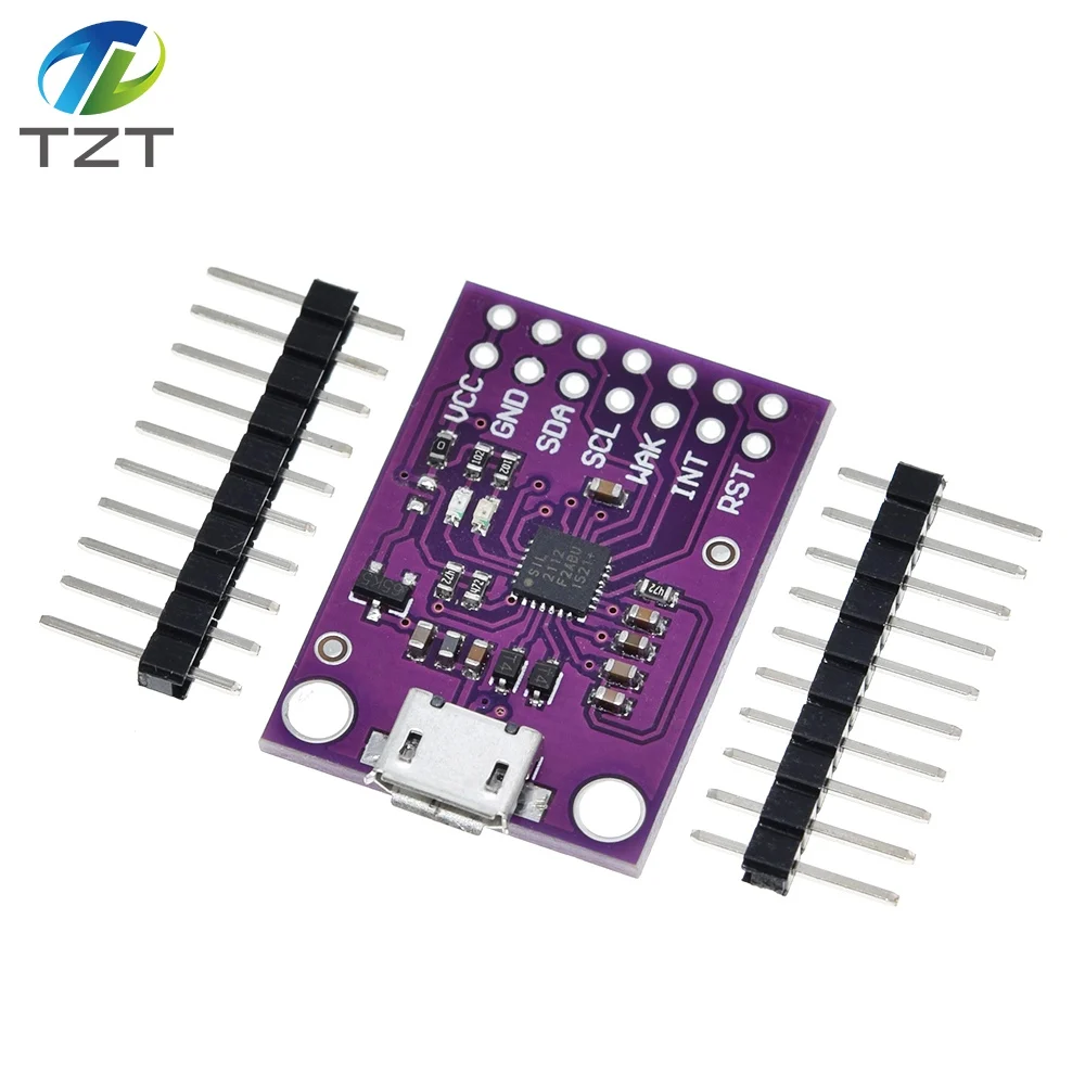 CP2112 плата отладки USB для SMBus I2C Модуль связи 2 0 MicroUSB 2112 оценочный комплект CCS811