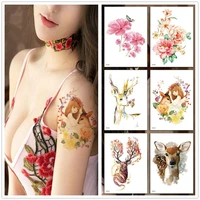 36 kinds temporary tattoo waterproof rose flowers animal body art sticker convenient disposable makeup concealer stickers
