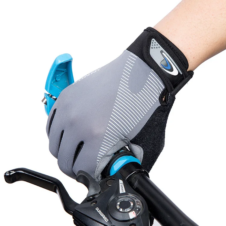 

New Ice Silk Bicycle Full Finger Gloves Men Women Motorcycle Gloves Breathable Protective Riding Outdoor Sports Gloves