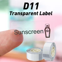 d11 label paper sticker transparent label tape 1430mm 210pcs white on clear label for niimbot d11 labeling machine typewriter