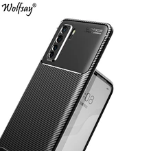 For Huawei P40 Lite 5G Case Anti-Knock Silicone Carbon Fiber Cover For Huawei P40 Lite 5G Phone Case Huawei P40 Lite 5G Shell