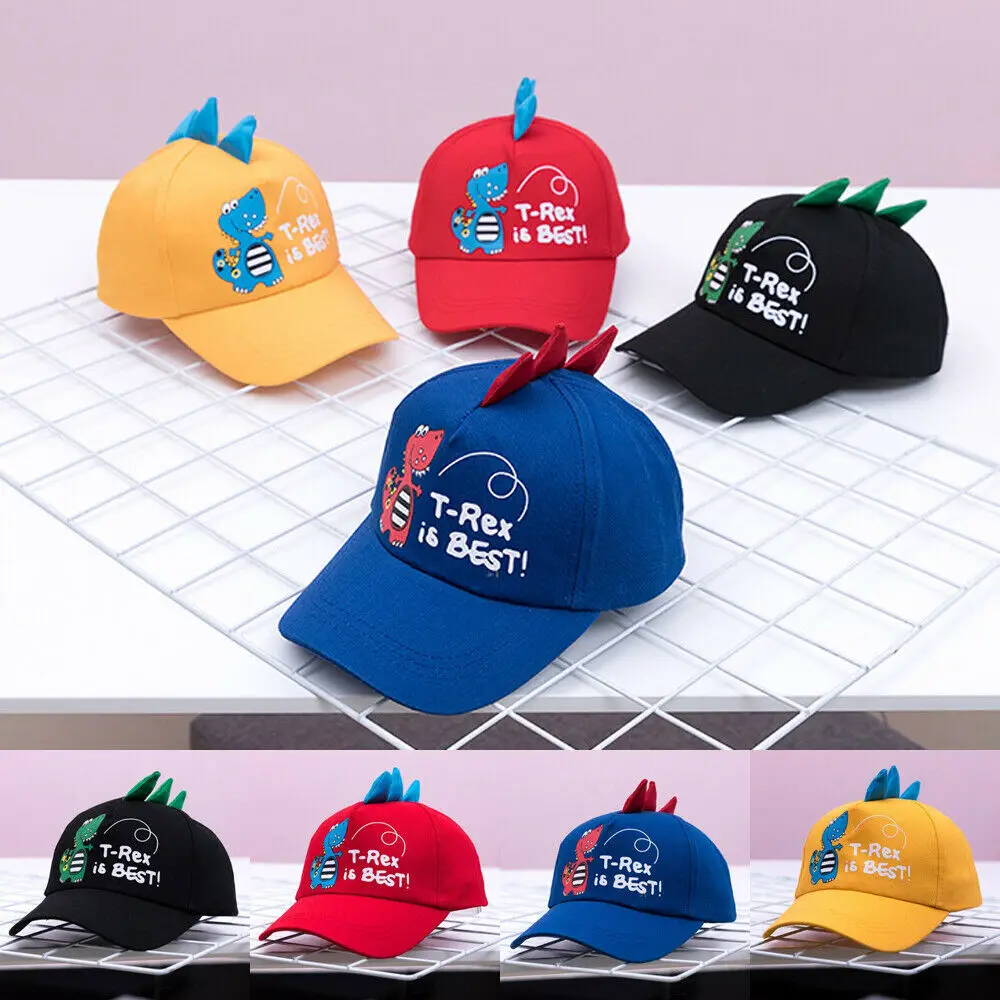 Hirigin летняя детская бейсболка с динозавром регулируемая модная Солнцезащитная