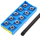 Токарные станки S12M S16Q-SCKCR09 S20R, S25S-SCKCL09 держатели для токарных станков с ЧПУ + 10 карбидных вставок CCMT, обработка стали и алюминия