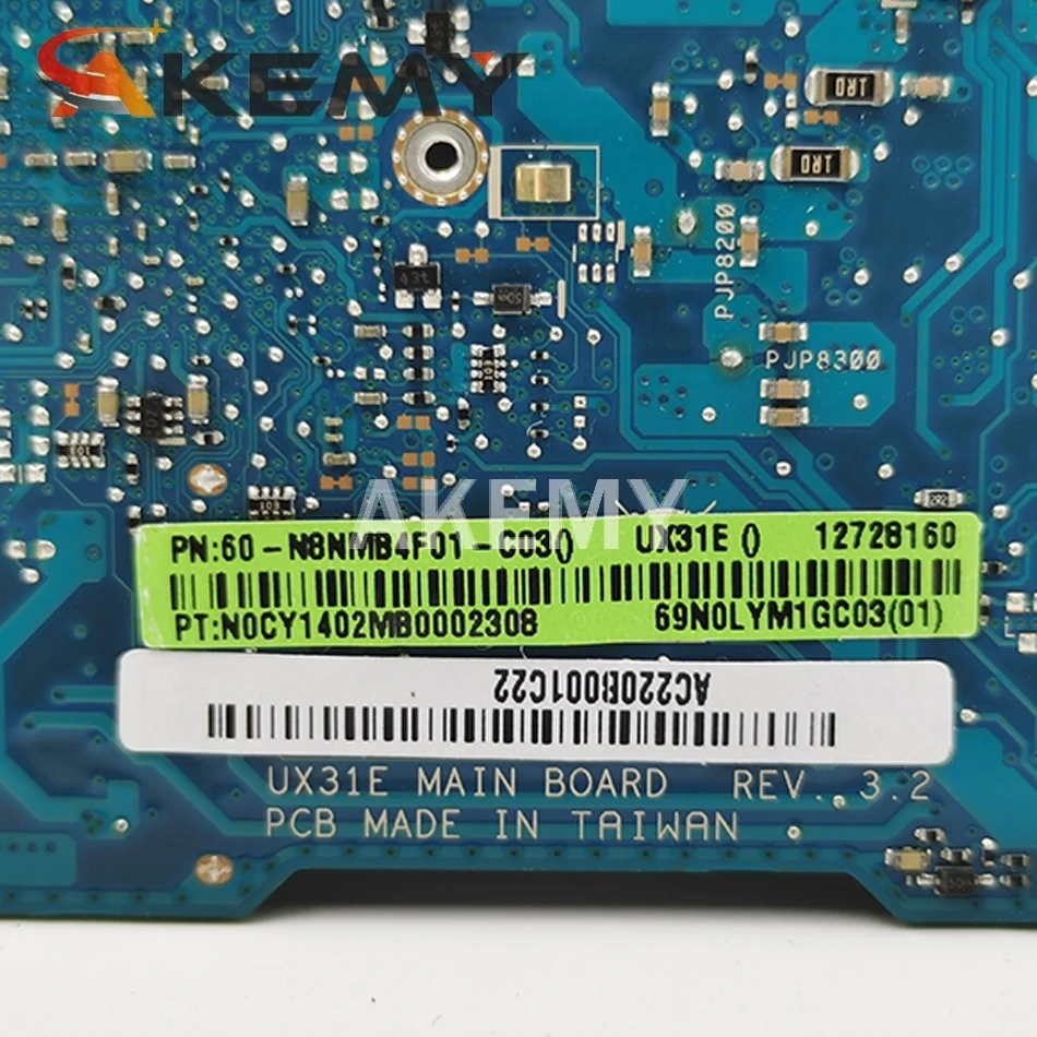 

UX31E Motherboard 4GB RAM i3-2367 RAM For ASUS UX31E laptop Motherboard UX31E Mainboard UX31E Motherboard test 100% ok