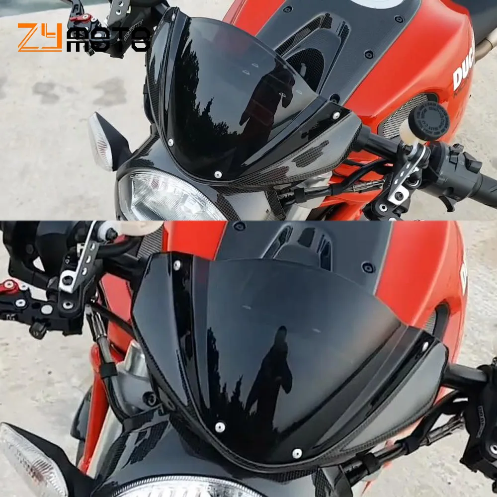 Мотоциклетное ветровое стекло Ветер Экран для поездок на мотоцикле DUCATI Monster 696 796