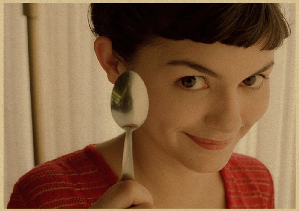 Amelie Французская романтическая литература постер из крафтового фильма украшение
