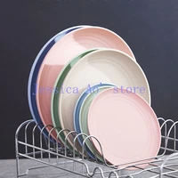 8pcs 15x1 5cm european plate trinket dish round candy dish small dessert tray fruit plate cute snack plates wholesale