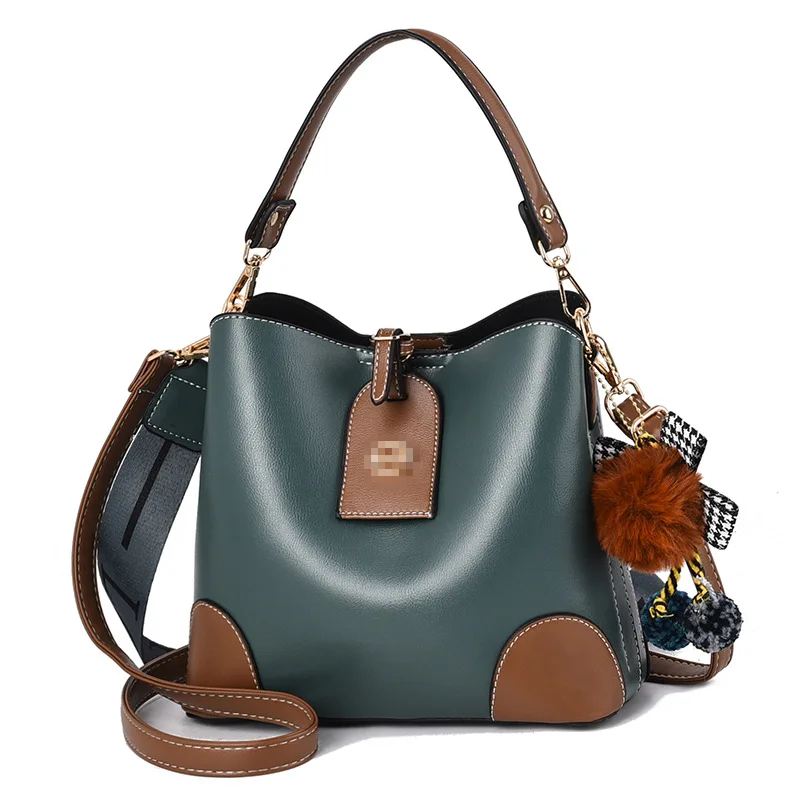 

2021 Fashionable Designer Handbags Women Casual Tote Bag High-quality Leather Bucket Bag Wide Shoulder Strap Crossbody Channels