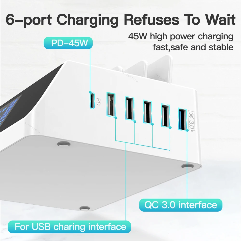 6 портов usb быстрое зарядное ус