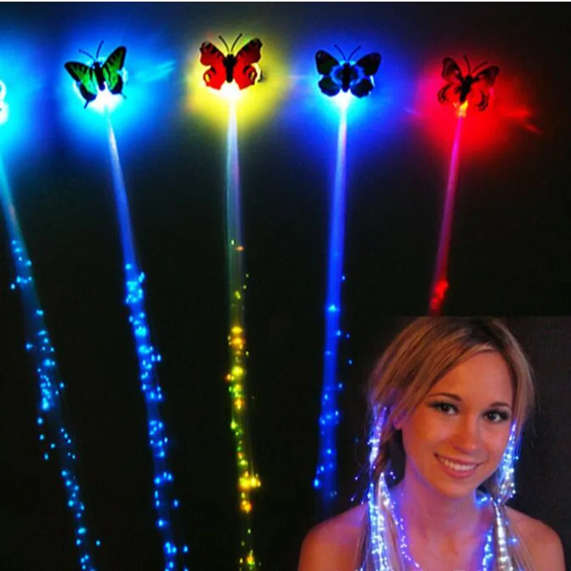 3 шт./лот светодиодный светильник для волос излучающий волоконно оптический