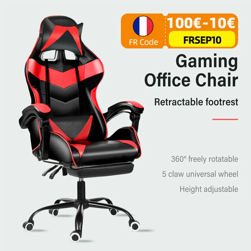 Office Gamer Chair WCG Gaming Home Internet Cafe Ergonomic Computer Swivel Lifting Lying Footrest Desk | Мебель