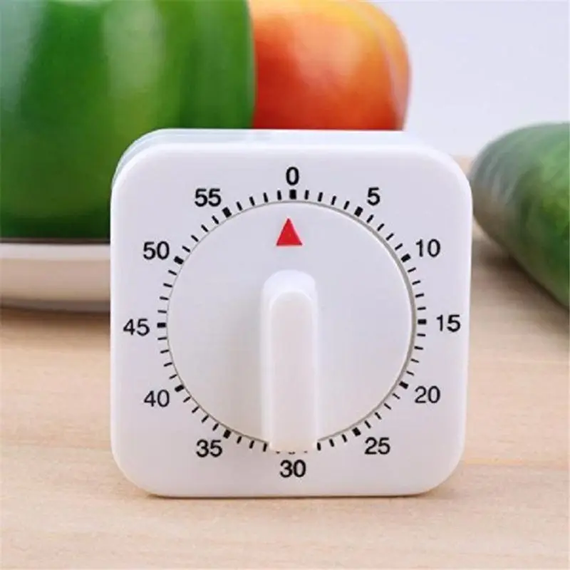 

Square 60 Minute Mechanical Kitchen Cooking Timer Alarm Food Preparation Baking