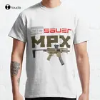 Классическая мужская футболка Sig Sauer MPX, летняя футболка из 100% хлопка