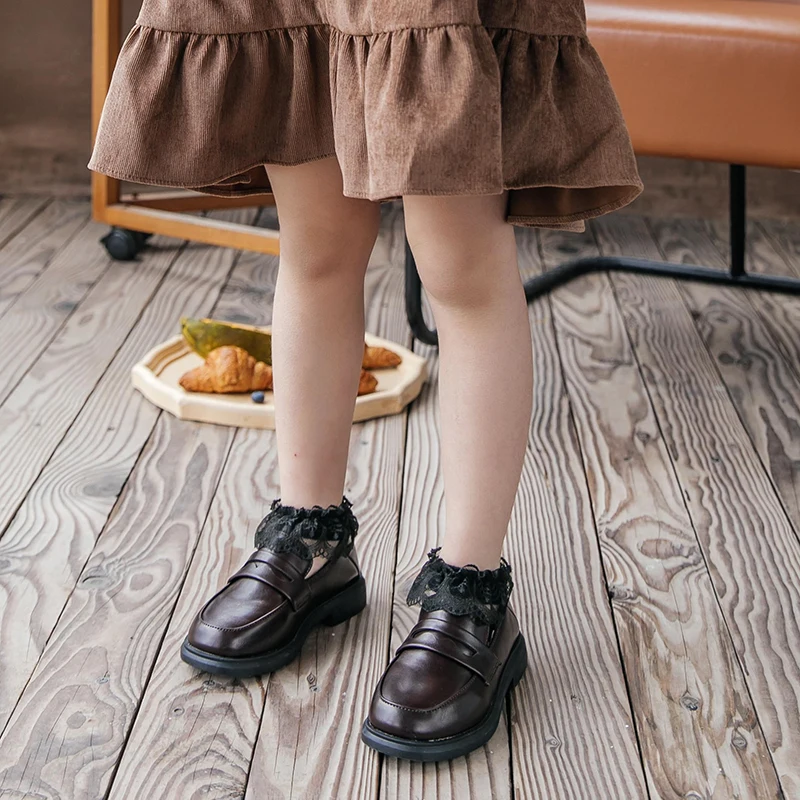 Новое поступление весенне-летние кружевные носки для маленьких девочек модные