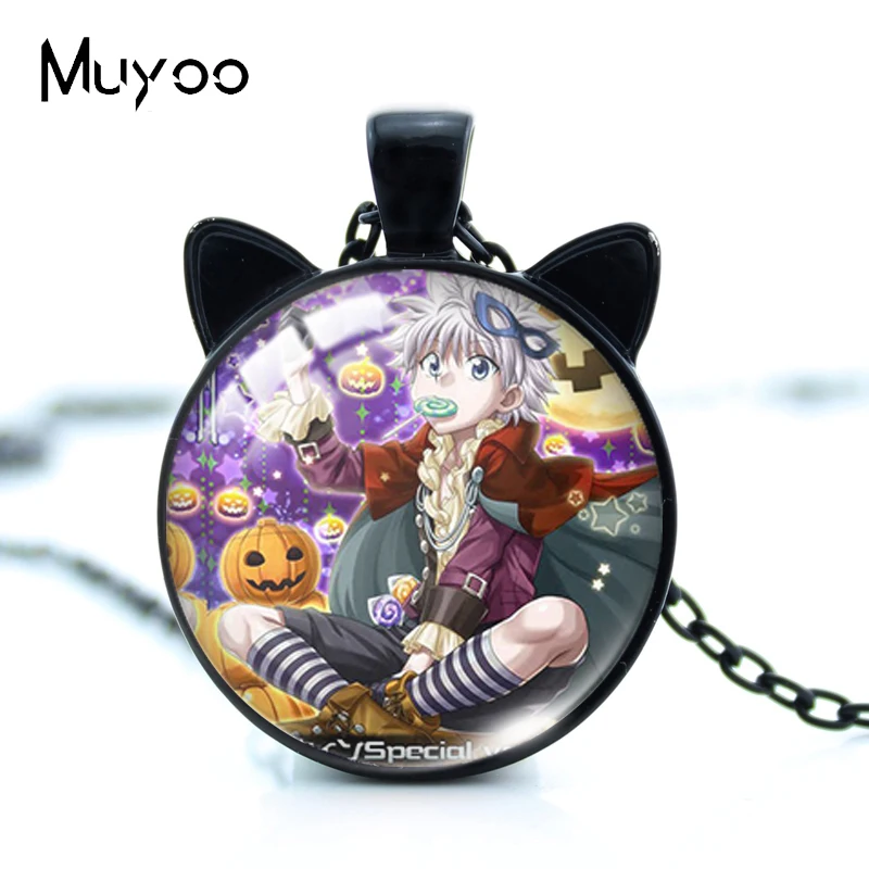 2021 новый HUNTER × Аниме Killua Gon персонажи ручной работы стеклянный купол круглый кот