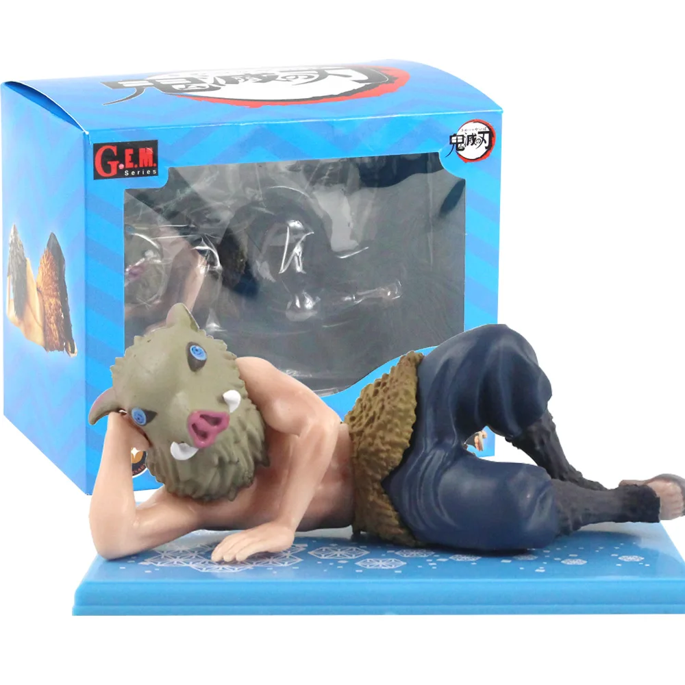 6 см рассекающий демонов киметасу не Yaiba Hashibira Inosuke Lying Ver. Милые мини фигурки