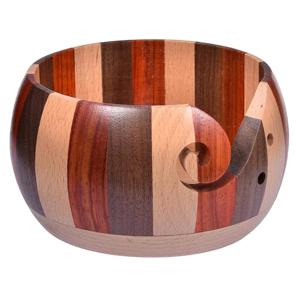 

Vintage Rosewood Handmade Wooden Yarn Bowl | Knitting Bowls | Crochet 15cm