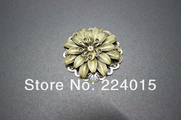 2 шт ювелирных изделий оттенок старинной бронзы филигранные цветочные обертки