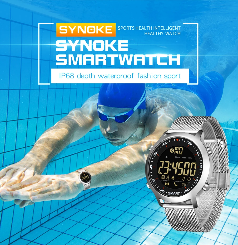 Male Smart Sport Watch Pedometer G Type Shock Outdoor Watches 50M Waterproof Digital Men Wristwatch IOS Android