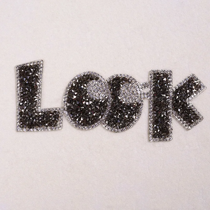 Английский алфавит стразы горячей фиксации Diy украшения с плоской спинкой модные