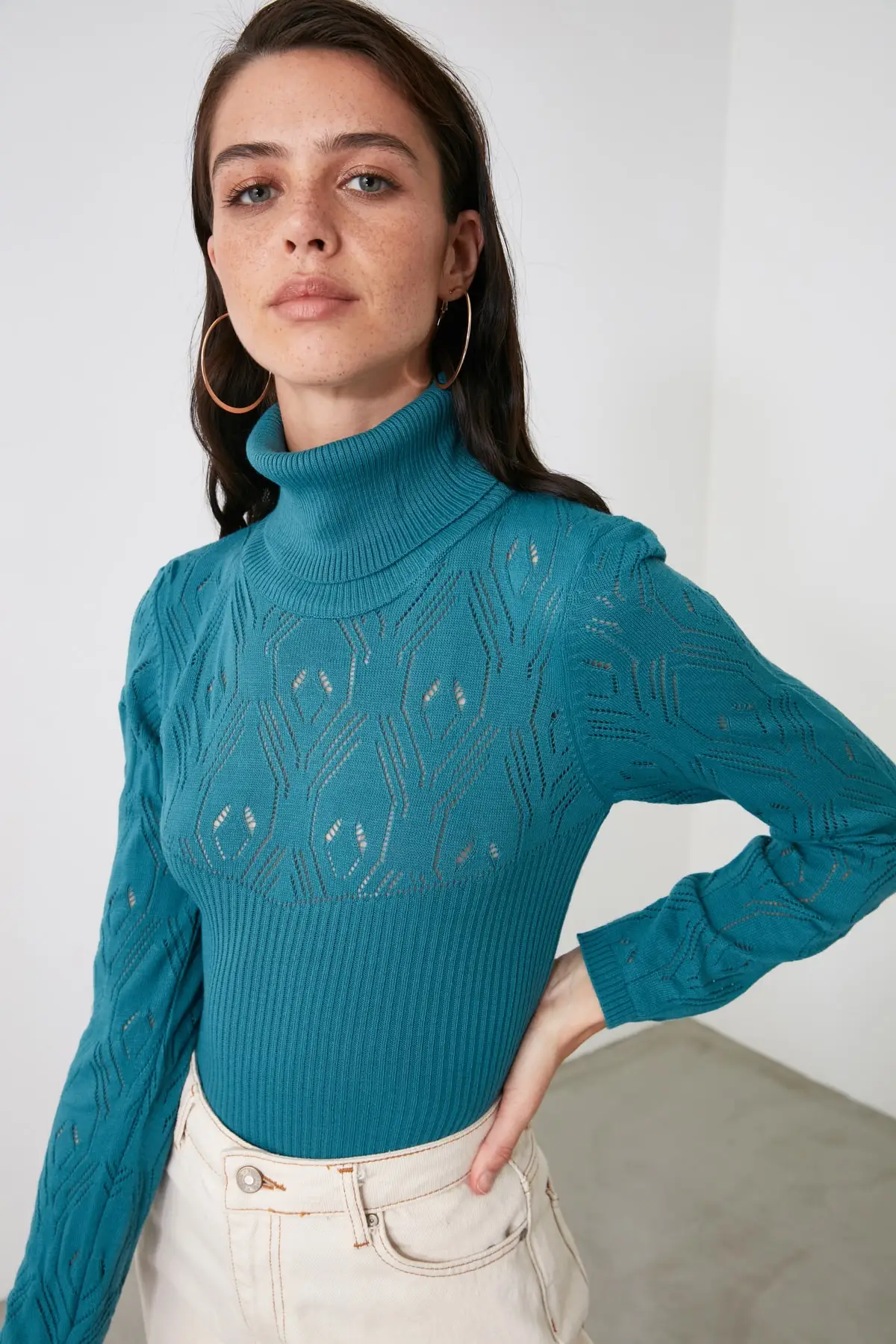 

Trendyol Cellular Knitwear Sweater TWOAW21KZ2707