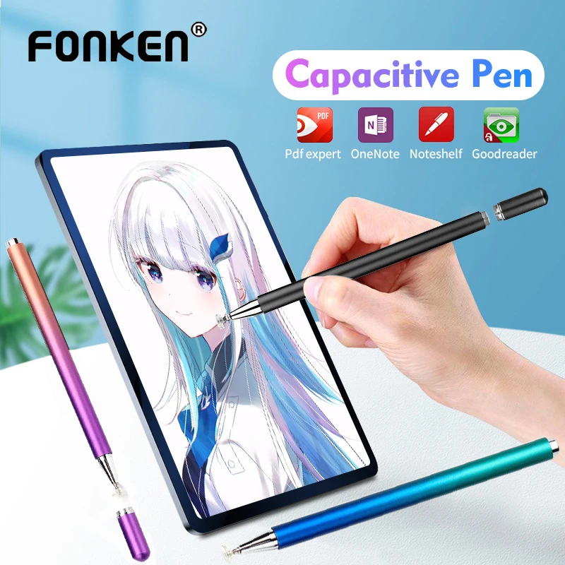 Стилус FONKEN для рисования телефонов iPad Android Tablet Caneta сенсорный экран карандаш