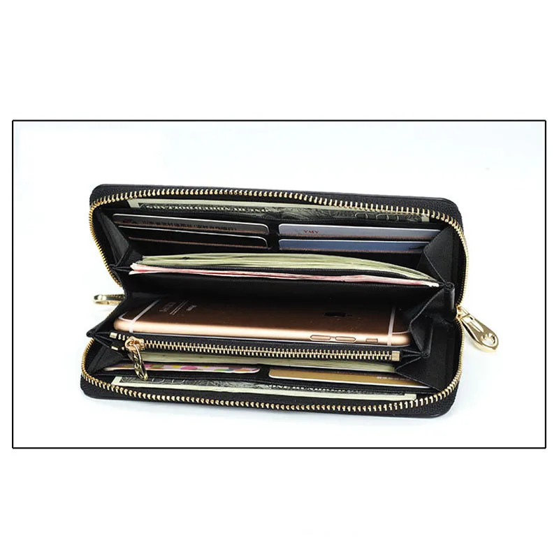 Зеркальный солнечный новинка Аллигатор Женский Длинный кошелек из