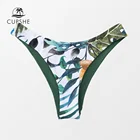 Женский купальник-бикини CUPSHE, раздельное бикини с зеленым цветочным принтом и низкой талией, 2022