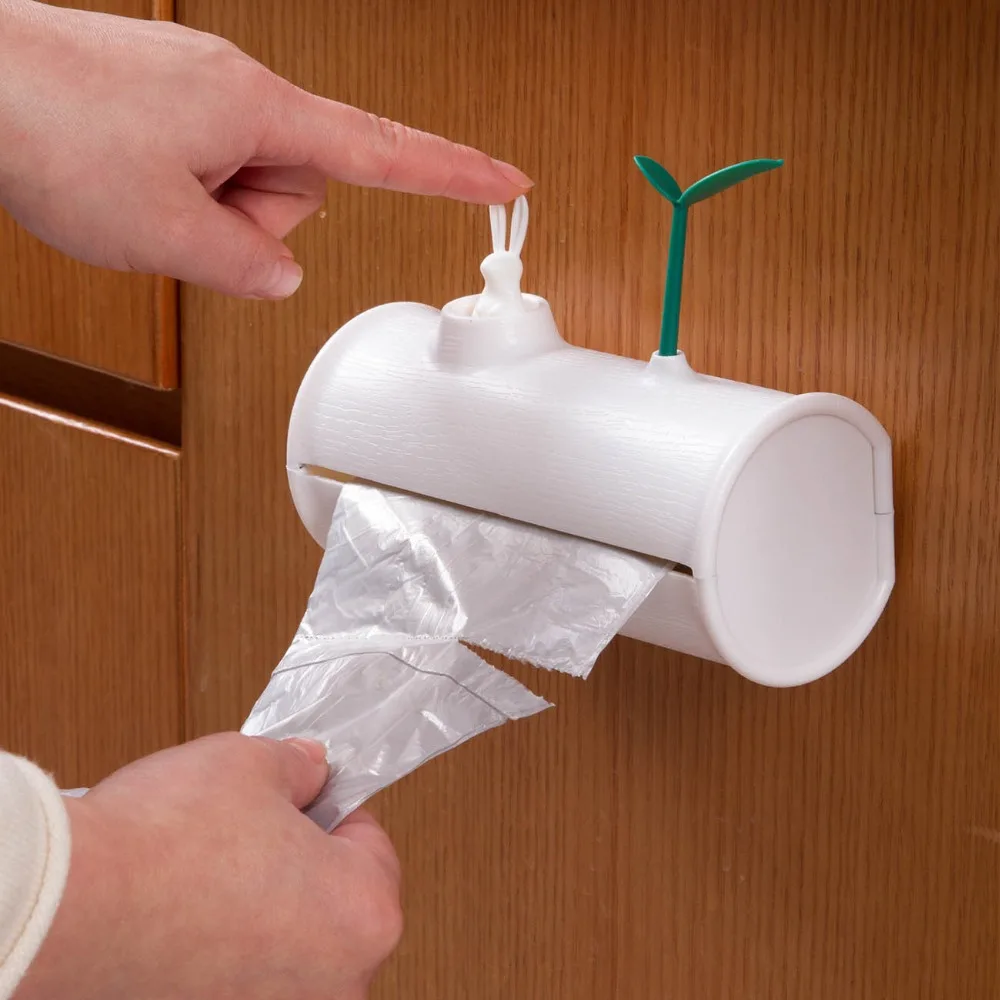 Wall Plastic Bag Storage Box Garbage Trash Bags Container Multi-purpose Kitchen Tools Bathroom Organization | Дом и сад