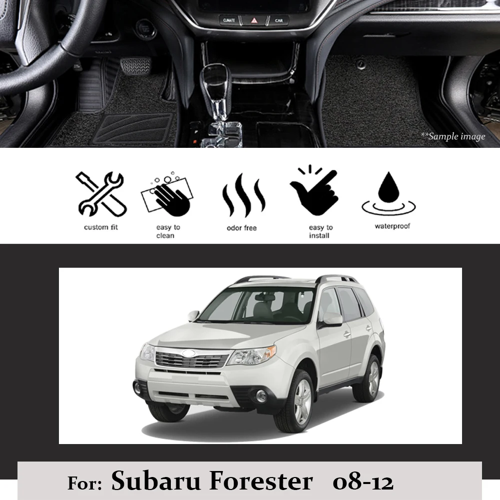 4 шт. передний задний автомобильный коврик для Subaru Forester 2009 2010 2011 2012 LHD